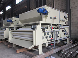 Three Filter Belt Type Concentrating Filter Press